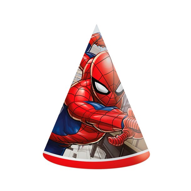 Partyhat / Spiderman 6 stk. 