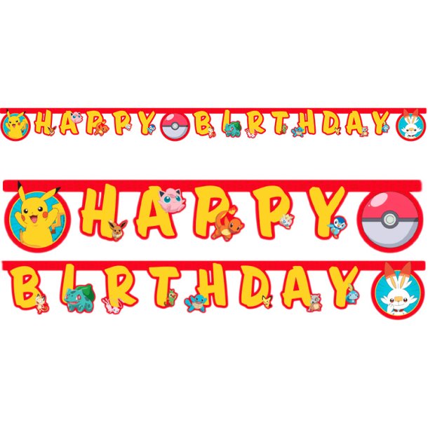 Pok�mon Next Generation HAPPY BIRTHDAY banner