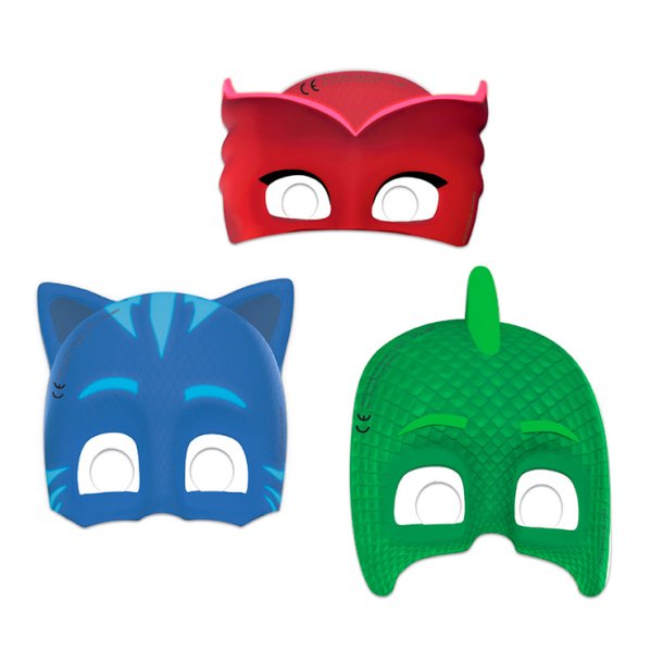 Pyjamasheltene Masker  / 6 stk. 