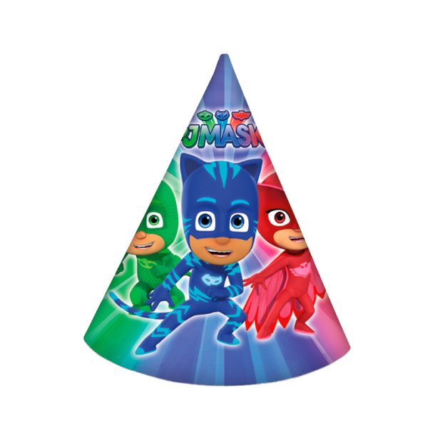 Partyhat / Pyjamasheltene 6 stk. 