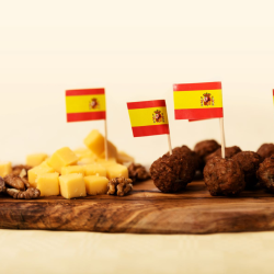 Kageflag Spanske Flag/ 50 Stk. 