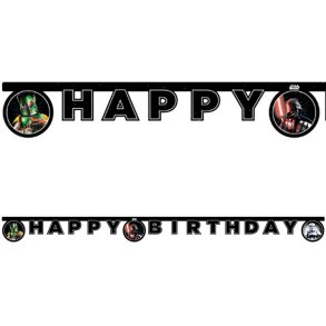 Star Wars Galaxy HAPPY BIRTHDAY banner