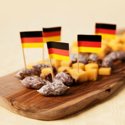 Kageflag Tyske Flag/ 50 Stk. 