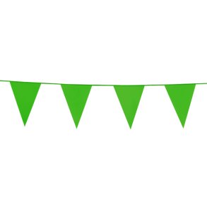 Vimpelbanner Lys Gr�n 10 m. / Stor