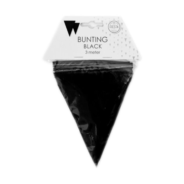 Vimpelbanner Sort 3 m. / Lille