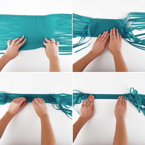 Tassel Guirlande 4 meter- Guld/Camel/Rhvid