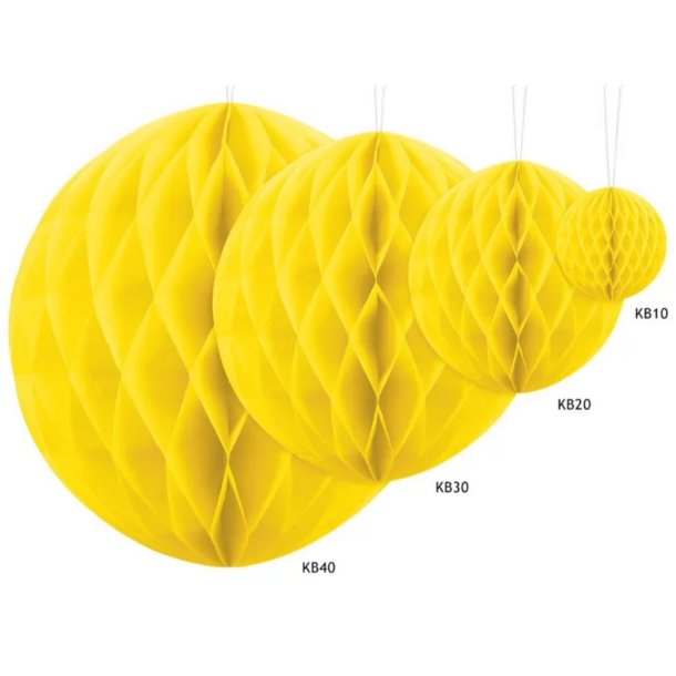 Honeycomb / Papirkugle Gul