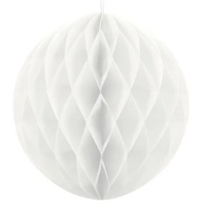 Honeycomb / Papirkugle Hvid