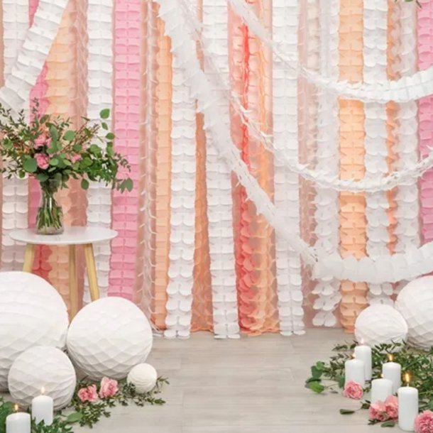 Honeycomb / Papirkugle Hvid