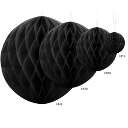 Honeycomb / Papirkugle Sort