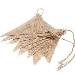 Jute Hessian Flag m. 12 Vimpler