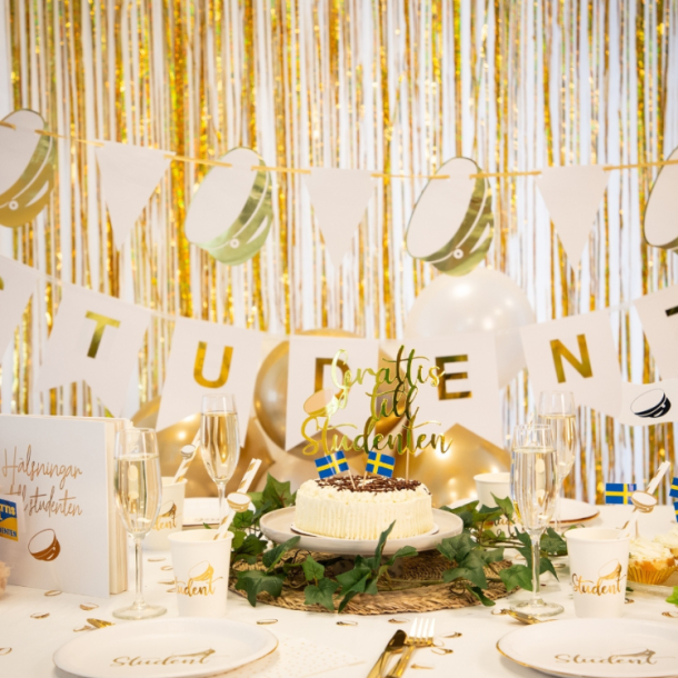 'Student' Banner Guld / 3 M.