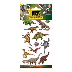 Falske Tatoveringer M. Dinosaur / 12 stk. 