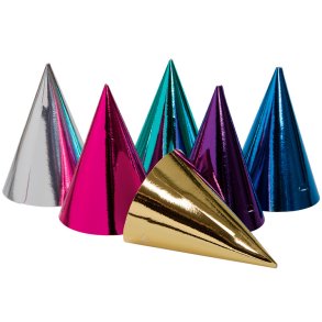 Partyhatte Mix Farver/ 6 stk. 