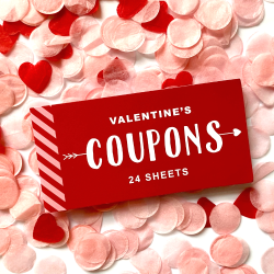 Kuponhfte til Valentinsdag / 24 Sider