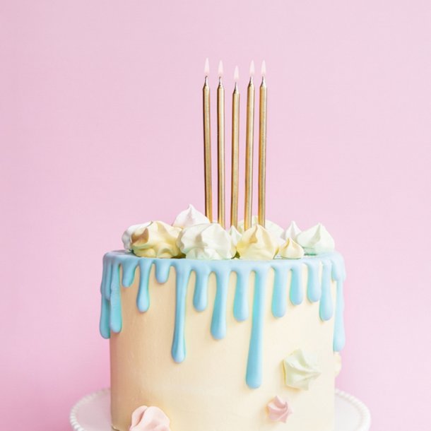 Kagelys  Guld / 12 stk.