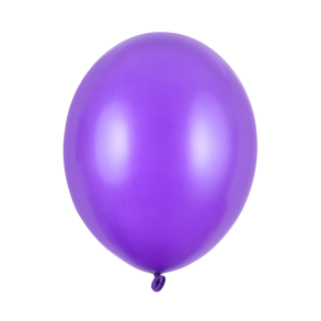 Latex Ballon Metallic Lilla 30 cm.
