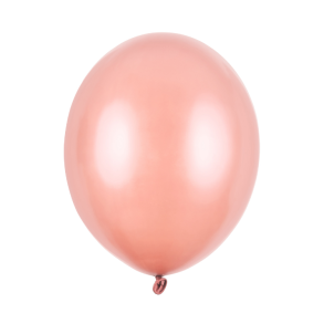 Latex Ballon Metallic Rosegold 30 cm.