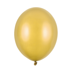 Latex Ballon Metallic  Guld 30 cm.