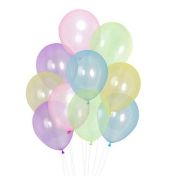 Krystal Ballon 30 cm. /10 stk. Mix
