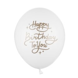 Latex Balloner "Happy Birthday To You" 30 Cm./ 5 Stk.