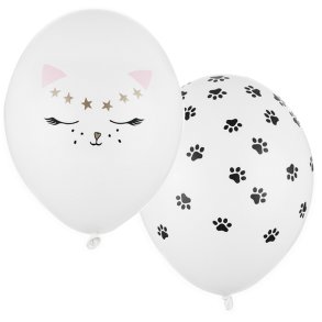 Latex Balloner 'Kat' 30Cm./ 6 Stk. 