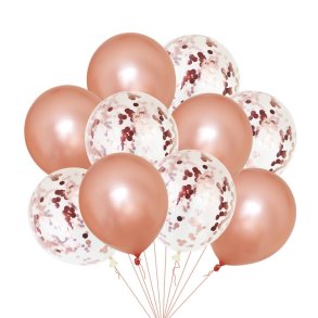Latex Balloner 10 Stk./ Rosegold