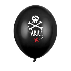 Latex Ballon Pirat 30 Cm./5 Stk.