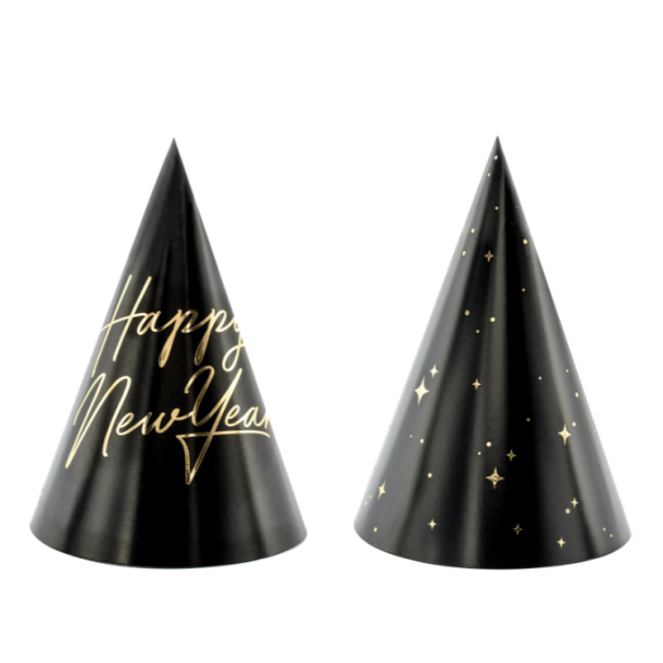 Partyhatte 'Happy New Year' Sort  / 6 Stk. 