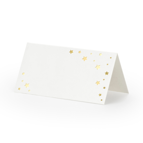 Bordkort Guldstjerner/ 10 Stk. 