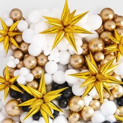 3D Stjerne Folieballon 95 cm/ Guld