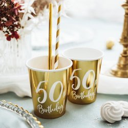 Papkrus "50th Birthday" /6 Stk. 