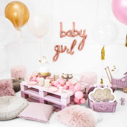 'Girl' Folieballon 77 x70 cm/ Rosegold