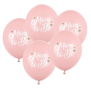 'Mom To Be' Lyserde Balloner / 6 Stk. 