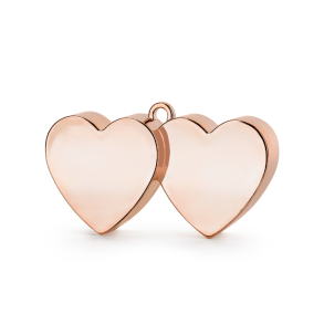 Ballonvgt/Rosegold Hjerter