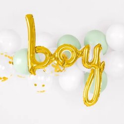'Boy' Folieballon 63x74cm/Guld
