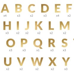 Personlig Banner D.I.Y/ Guld