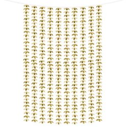 Blomster Gardin/Backdrop - Guld