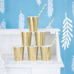 Guld Papkrus/ 6 Stk. 