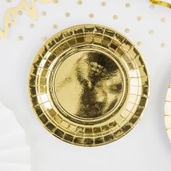 Guld Tallerkener 18 Cm./6 Stk.