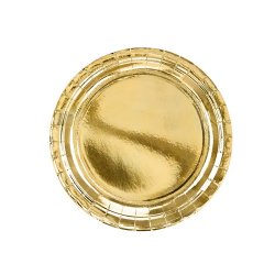 Guld Tallerkener 18 Cm./6 Stk.