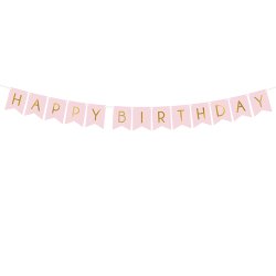 Happy Birthday Banner - Lyserd / 15 x 175 cm