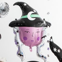 Halloween Heks Folieballon/ 73x101  Cm.