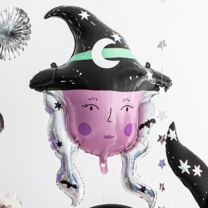 Halloween Heks Folieballon/ 73x101  Cm.