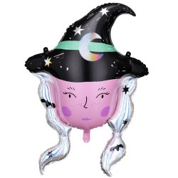 Halloween Heks Folieballon/ 73x101  Cm.