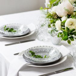 Hvide Stof Servietter 35 x 35 Cm./25 Stk. 