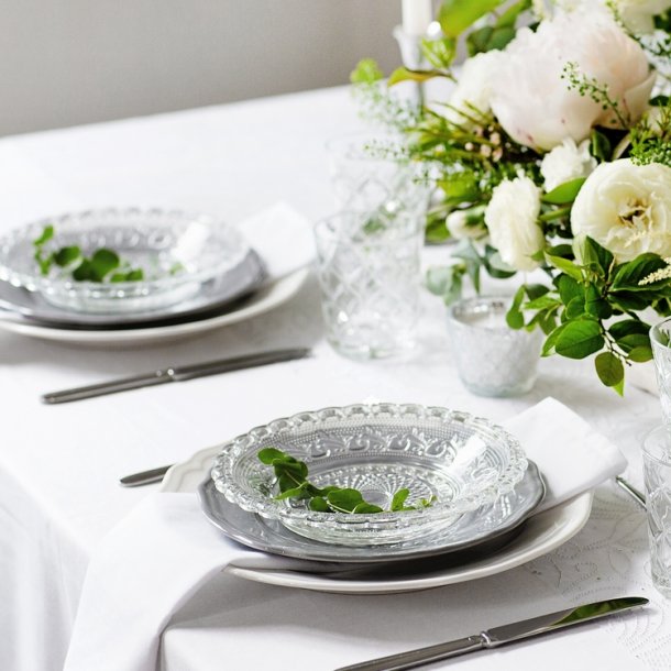 Hvide Stof Servietter 35 x 35 Cm./25 Stk. 