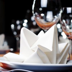 Hvide Stof Servietter 35 x 35 Cm./25 Stk. 