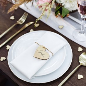 Hvide Stof Servietter 35 x 35 Cm./25 Stk. 