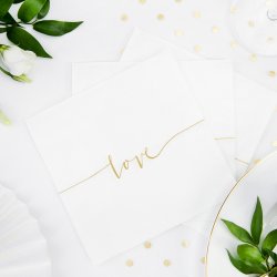 Servietter  " Love" 33x33 Cm./ 20 Stk.